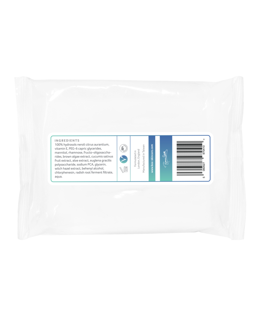 2 in 1 Organic Cleansing Wipes 10 sheets bea Skin Care